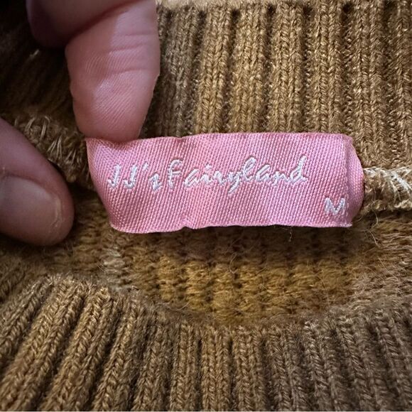 JJ's Fairyland Velvet Gold Sweater Size M - Picture 9 of 9